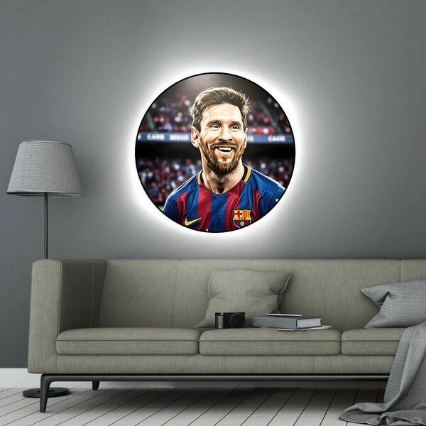 Svítící obraz - Lionel Messi