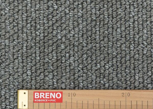 Breno Metrážový koberec JADE 75, šíře 400 cm, Šedá