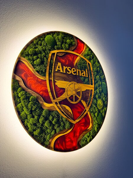 Svítící obraz Arsenal - Moss