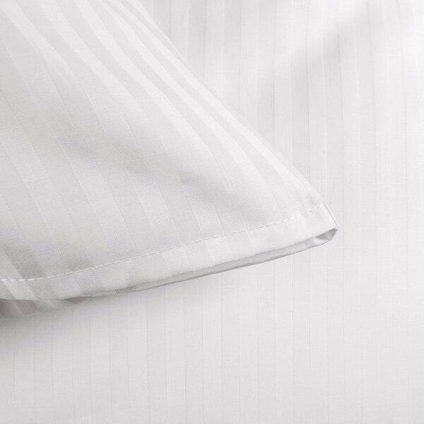 BAVLNĚNÉ POVLEČENÍ STRIPES1 160X200 CM BÍLÉ
