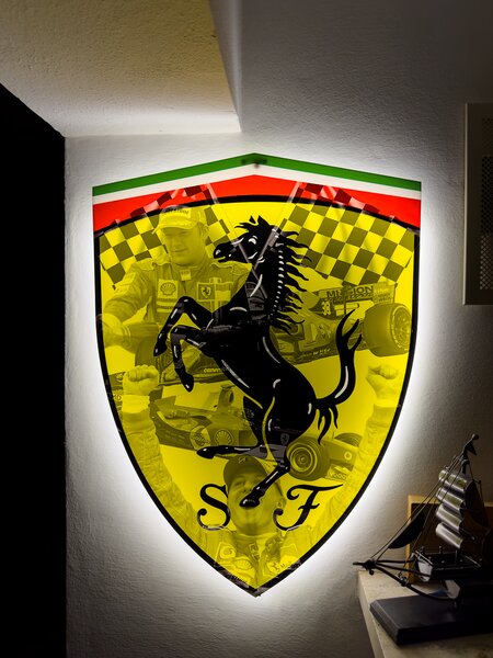 Svítící obraz Ferrari F1 - Legendy