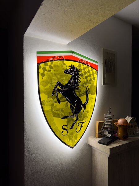 Svítící obraz Ferrari F1 - Legendy