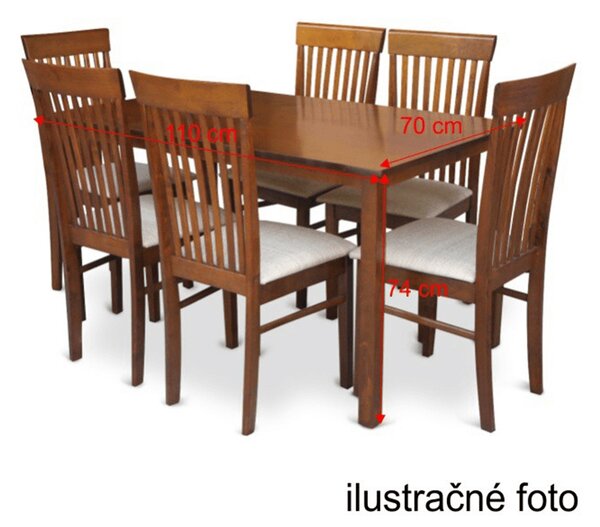 Jídelní stůl 110 cm Astre (ořech)
