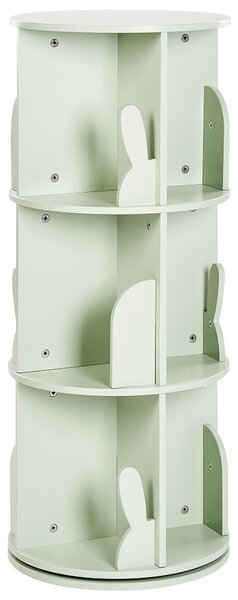 Otočný regál CANEY 94 cm Světle zelená
