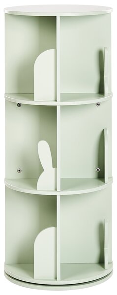 Otočný regál CANEY 94 cm Světle zelená