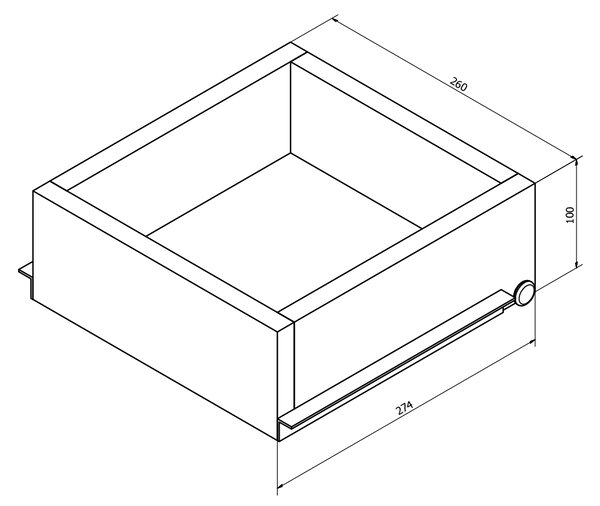 Sapho Sapho, ESPACE vnitřní zásuvka 256x100x280mm pro ESC230, ESC330, ESP530 a ESP630 (ESP999), ESC999