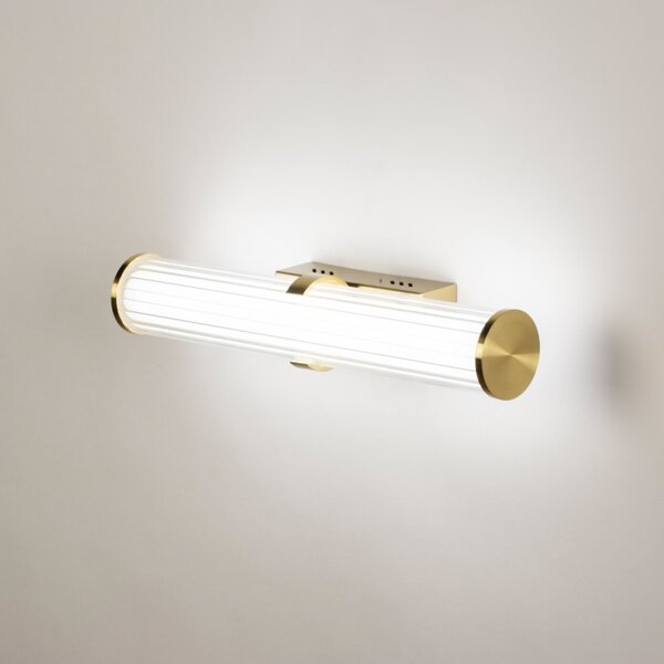 Nástěnné LED svítidlo nad zrcadlo do koupelny Platon Gold (LMD)