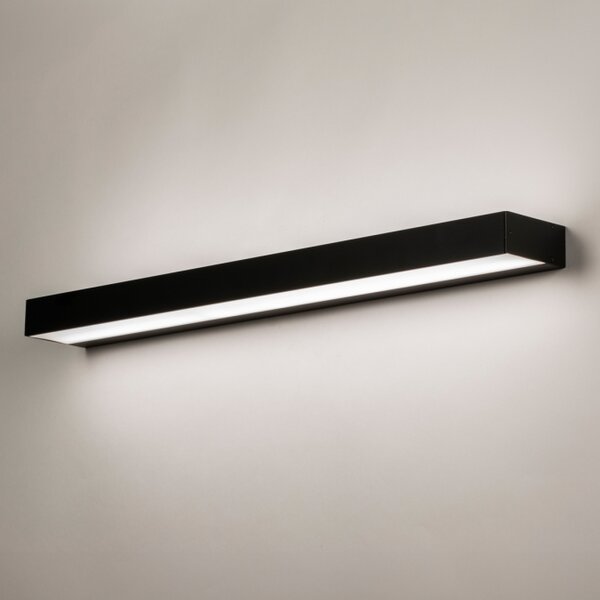 Nástěnné černé LED svítidlo do koupelny Philadelphia Black 60 (LMD)