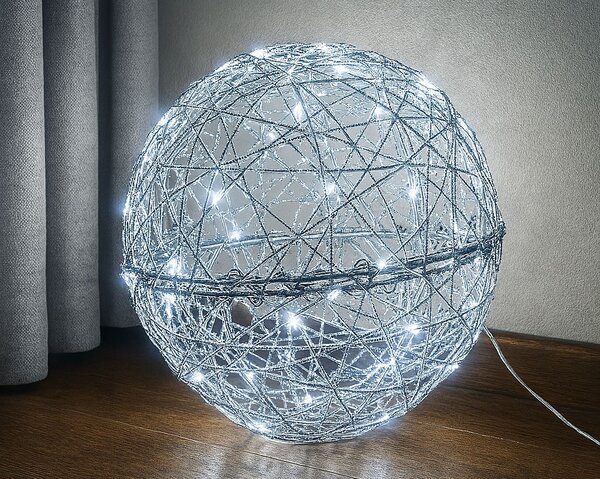 LED světelná koule, studená bílá, různé velikosti Průměr (cm): 40 cm