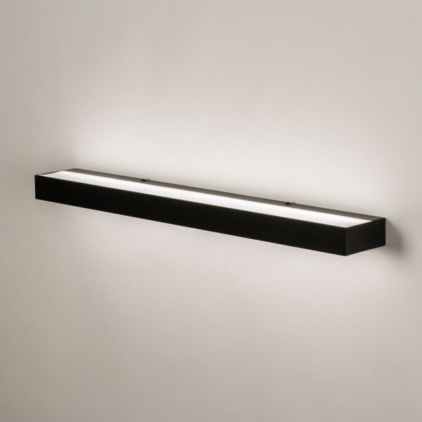 Nástěnné černé LED svítidlo do koupelny Philadelphia Black 60 (LMD)