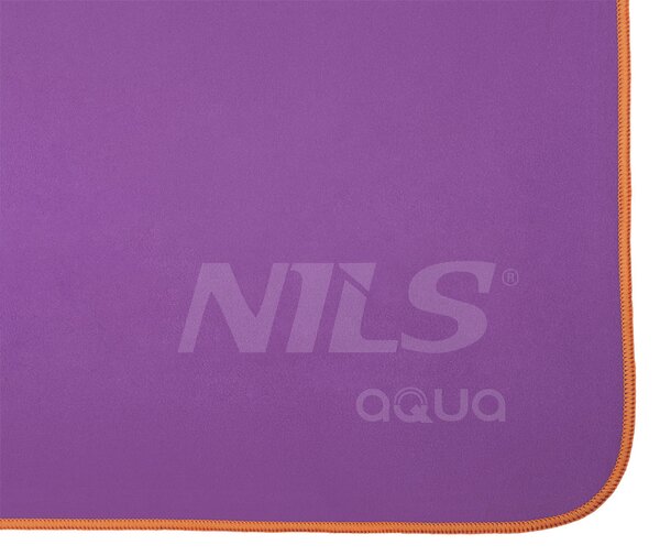 NAR12 FIALOVÝ/ORANŽOVÝ RUČNÍK Z MIKROVLÁKNA NILS AQUA