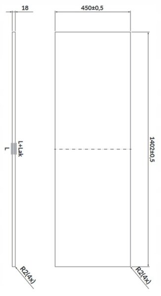 Cersanit Larga, deska na skříňku 140cm, mramor Calacatta, S932-054