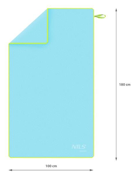 NAR12 SV.MODRÝ/ZELENÝ RUČNÍK Z MIKROVLÁKNA NILS AQUA