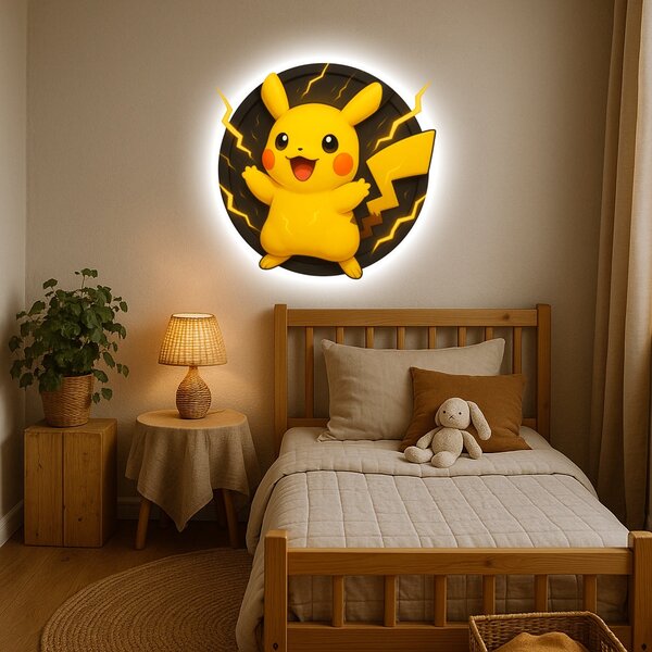 Svítící obraz - Thunder Buddy - Pikachu