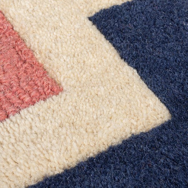 Flair Rugs, Ručně všívaný kusový koberec Illusion Retro Blocks Multi, 80x150, vícebarevná, dětský pokoj