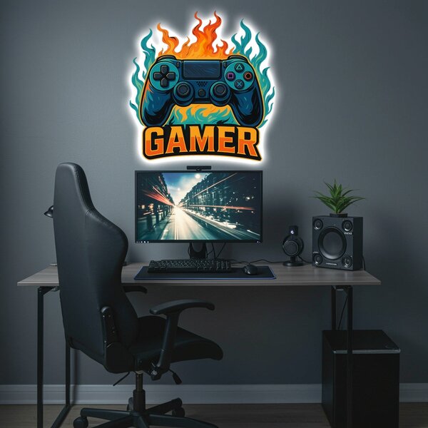 Svítící obraz - GAMER