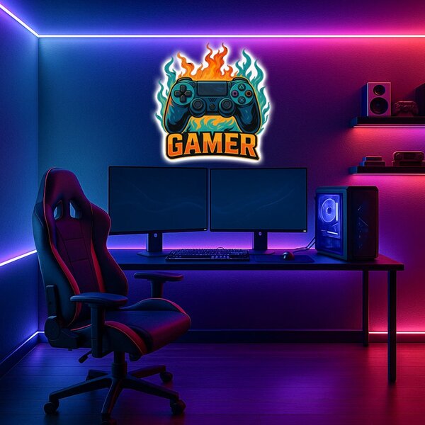 Svítící obraz - GAMER