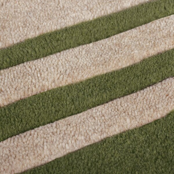 Flair Rugs, Ručně všívaný kusový koberec Lois Scallop Green, 160x230, zelená, chodba / předsíň