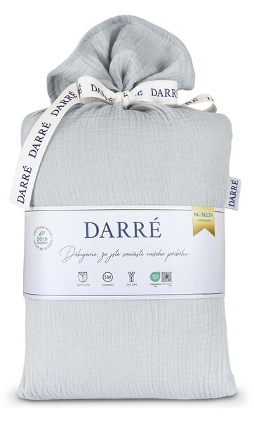 DARRÉ Mušelínové povlečení Silver Velikost: 140 x 200 + 70 x 90
