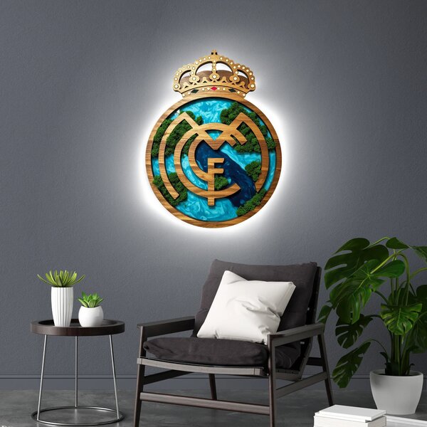 Svítící obraz Real Madrid - Blue moss