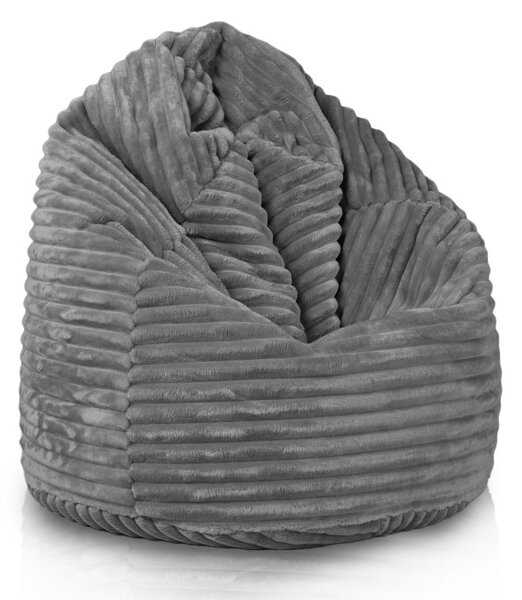 Sedací pytel Sako šedý stripe