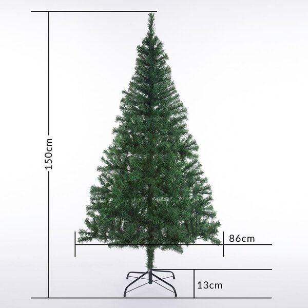 Deuba Umělý vánoční stromeček 150 cm + světelný řetěz