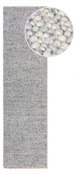 Flair Rugs, Ručně tkaný běhoun Minerals Blue, 60x230, modrá, chodba / předsíň