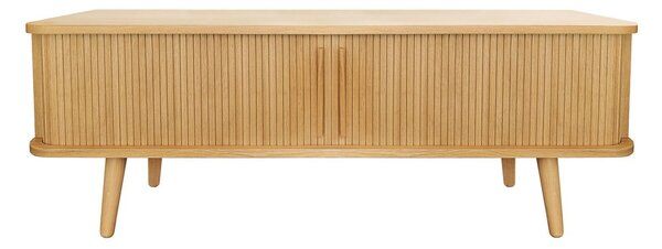 TV stolek v dekoru dubu v přírodní barvě 138x50 cm Rove – Woodman