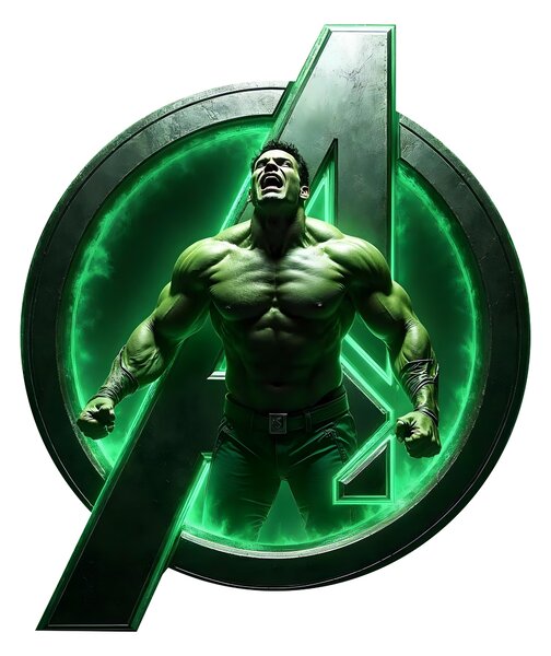 Svítící obraz- Hulk