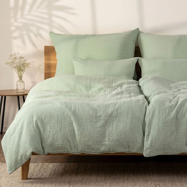 DARRÉ Celoroční mušelínové povlečení Salvia - GOTS Velikost: 220 x 200 + 2 x 70 x 90