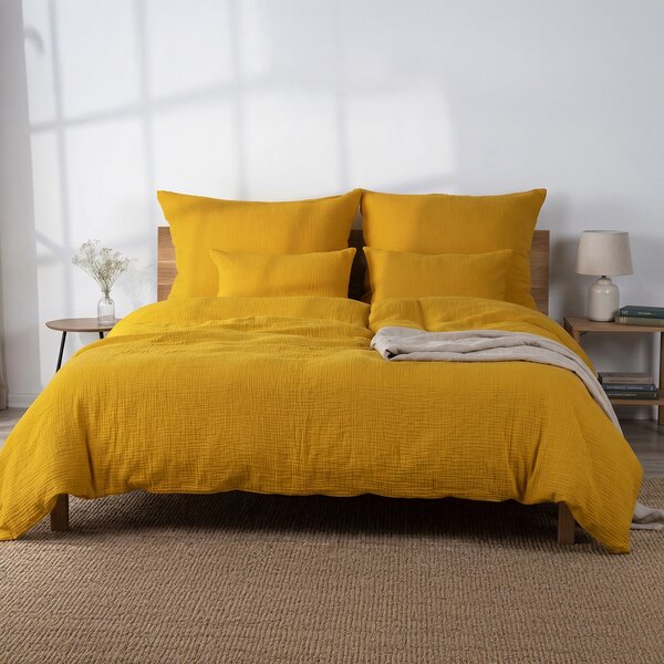 DARRÉ Celoroční mušelínové povlečení Honey - GOTS Velikost: atypický 240 x 200 + 2 x 70 x 90