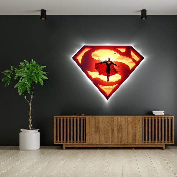 Svítící obraz - Superman
