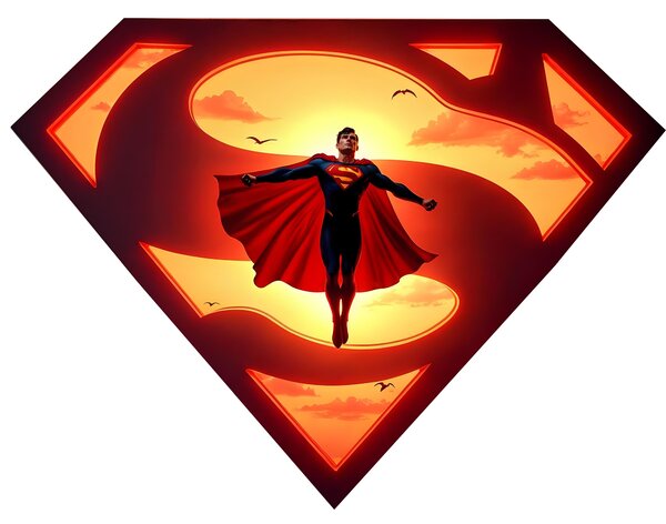 Svítící obraz - Superman