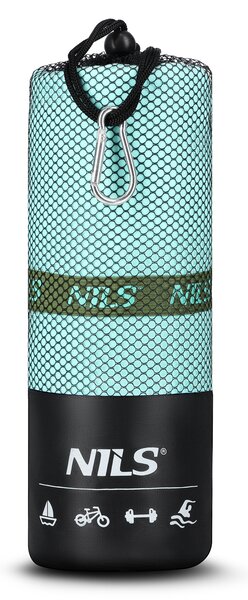 NCR13 ZELENÁ/TM.ZELENÁ RUČNÍK Z MIKROVLÁKNA NILS