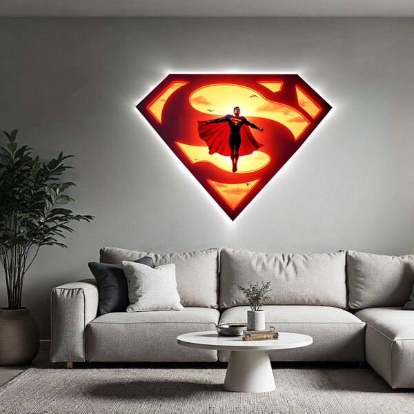 Svítící obraz - Superman