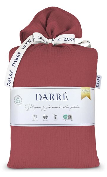 DARRÉ Mušelínové povlečení Wine Velikost: 140 x 200 + 70 x 90