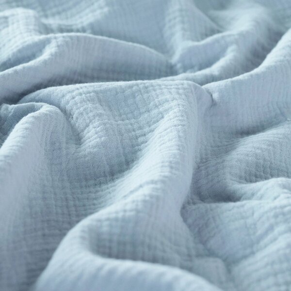 DARRÉ Celoroční mušelínové povlečení Ice Blue - GOTS Velikost: 220 x 200 + 2 x 70 x 90