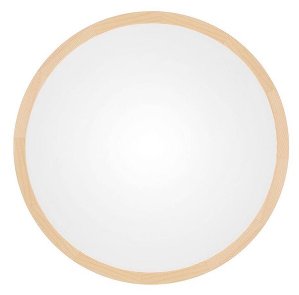 TEMAR LIGHTING Stropní světlo Cleo DR800, borové dřevo, Ø 80 cm, 6-ramenné, E27, stmívatelný, Světlé dřevo, Obývací pokoj / jídelna, Dřevo, Moderní