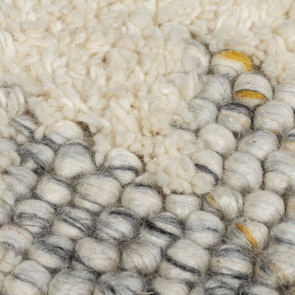 Flair Rugs, Ručně tkaný kusový koberec Minerals Border Black/White, 160x230, béžová, chodba / předsíň
