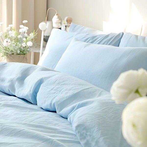 DARRÉ Mušelínové povlečení Baby blue Velikost: 140 x 200 + 70 x 90