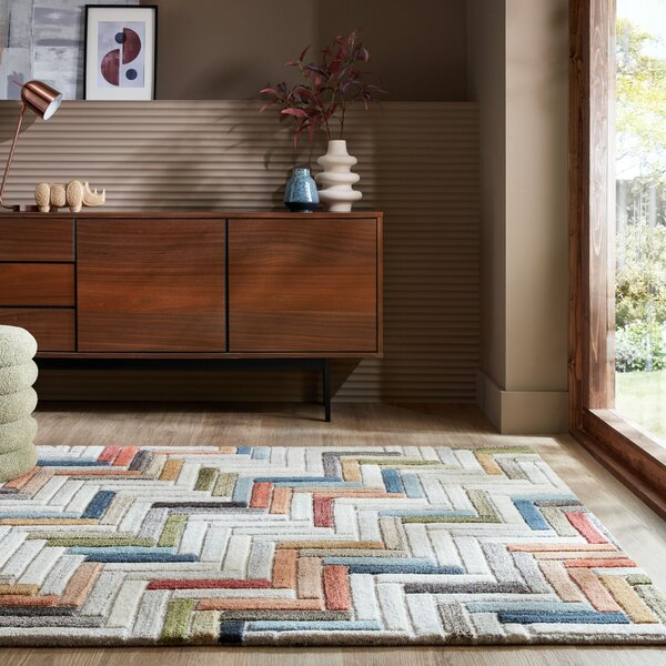 Flair Rugs, Kusový koberec Moda Russo Multi, 160x230, vícebarevná, chodba / předsíň