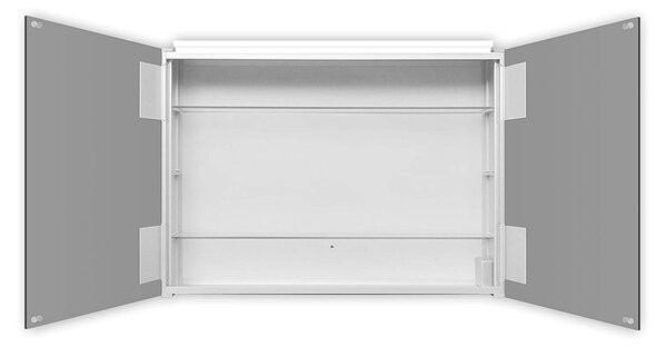 Zrcadlová skříňka s osvětlením Talos Mirage 70x50x13,1 cm - kvalitní hliníkový korpus s kolébkovým spínačem - světelné zrcadlo s neutrálním bílým světlem - koupelnová zrcadlová skříňka