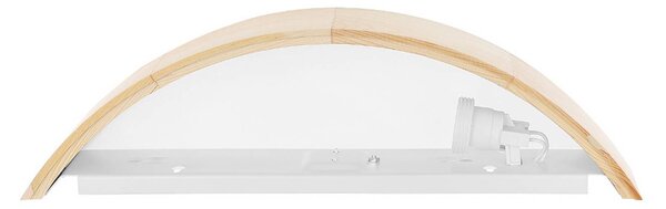 TEMAR LIGHTING Nástěnné světlo Cleo D1DR410, borovicové dřevo, délka 41 cm, E27, stmívatelný, Světlé dřevo, Obývací pokoj / jídelna, Dřevo, Moderní