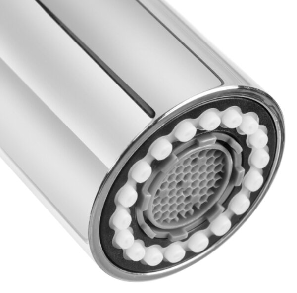 Invena Terra, kuchyňská baterie s elastickým ramenem, černá-chrom, INV-BZ-54-L04-D