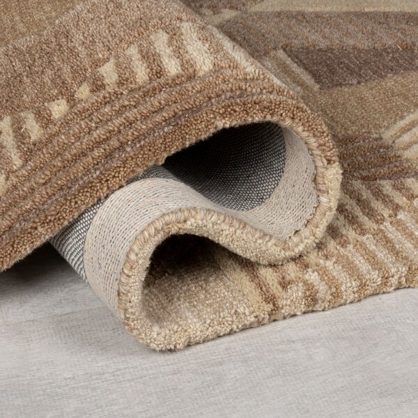 Flair Rugs, Běhoun Moda Asher Natural, 60x230, hnědá, chodba / předsíň