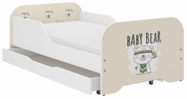 Dětská postel KIM - MEDVÍDĚ 140x70 cm + MATRACE