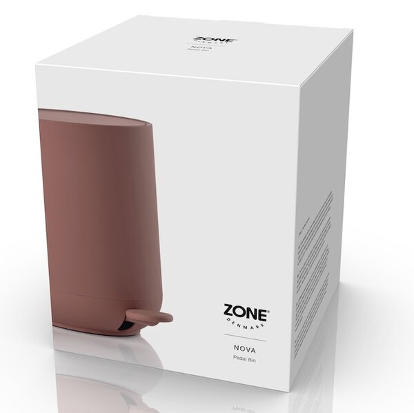 Zone Denmark Koupelnový pedálový koš Nova Peach Red 3l