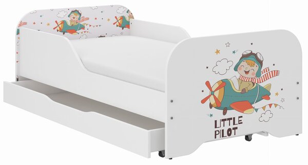 Dětská postel KIM - PILOT 140x70 cm + MATRACE
