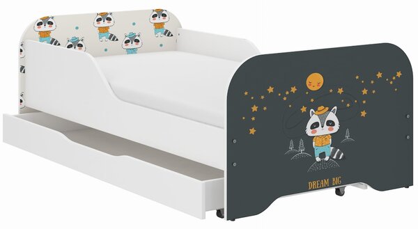 Dětská postel KIM - JEZEVEC 140x70 cm + MATRACE