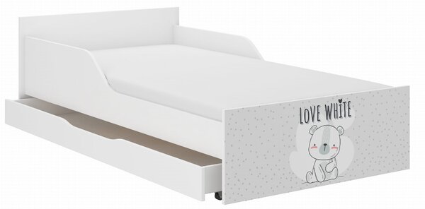 Dětská postel FILIP - BÍLÝ MÉĎA 180x90 cm